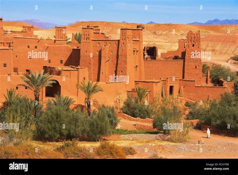 Ait Benhaddou Kasbah, Morocco, High Atlas Mountains, ksar Ait Benhaddou ...