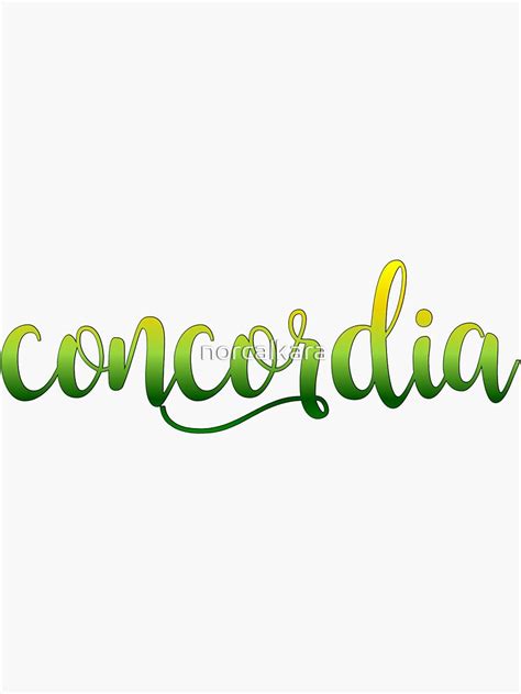 "concordia university irvine" Sticker by norcalkara | Redbubble