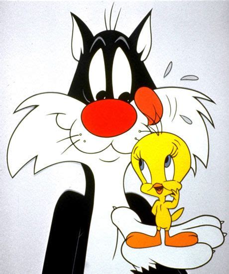 an image of a cartoon cat and bird