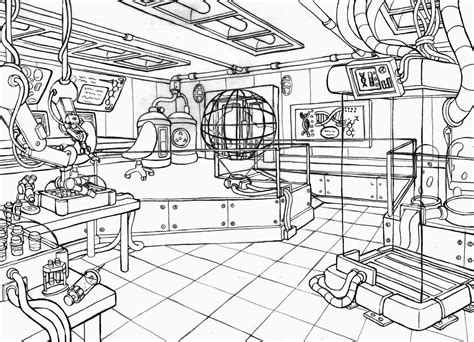 Science Lab Coloring Pages - Coloring Home