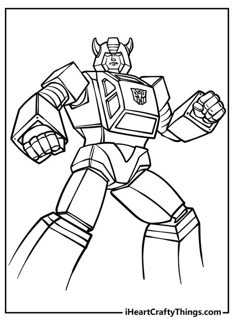 Free Coloring Pages For Boys Transformers Robe