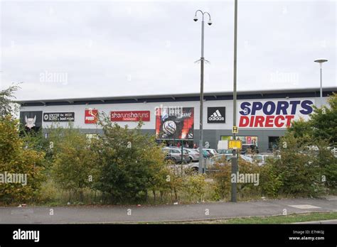 Sports Direct warehouse, store and distribution centre at Shirebrook near Mansfield, England, UK ...