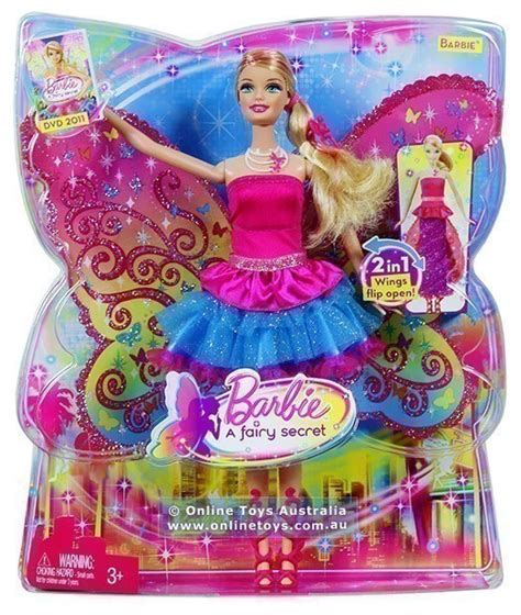 Barbie - A Fairy Secret - 2 in 1 Barbie Doll - Online Toys Australia