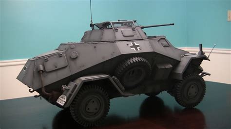 1/6th scale German SDKFZ 222 armored car project video #22 (model ...