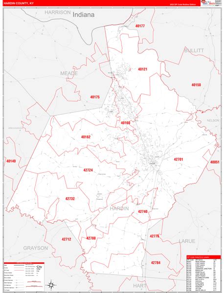 Maps of Hardin County Kentucky - marketmaps.com