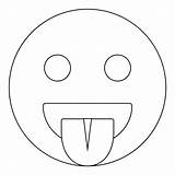 Face With Tongue coloring page  ColouringPages sketch template