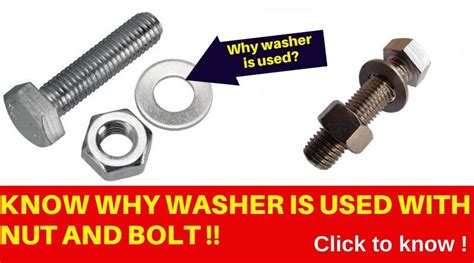 Mechanical Minds: KNOW WHY WASHER IS USED WITH NUT AND BLOT