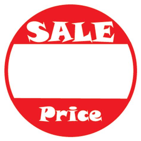 1" Self Adhesive Pre-Printed "SALE Price" Labels (500 labels) - 888 Display USA, Inc.