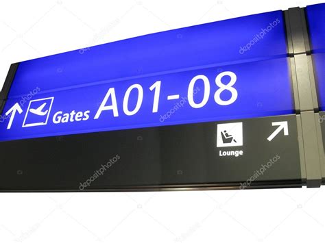 Airport gate sign, flight boarding — Stock Photo #2054521