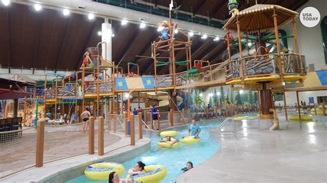 This resort has a giant water park... inside