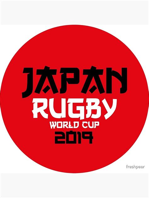 "Japan Rugby World Cup 2019" Poster for Sale by freshpear | Redbubble