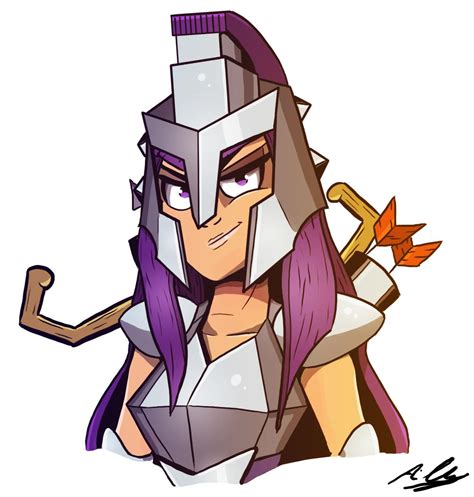 Gladiator Skin Archer Queen - [Art] by Me. : r/ClashOfClans