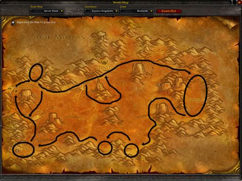 WotLK Classic – Badlands Mithril & Iron Mining Route