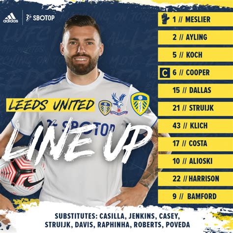 LUFC Lineup vs Crystal Palace : r/LeedsUnited