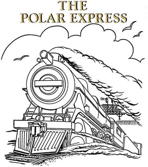 Printable Polar Express Train Coloring Page - Printable Words Worksheets