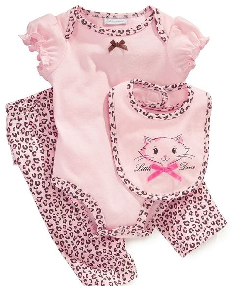 First Impressions Baby Set, Baby Girls 3-Piece Set - Kids - Macy's | Baby girl outfits newborn ...