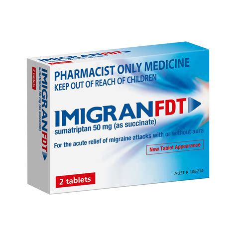 Imigran FDT 50mg 2 Tablets | WholeLife