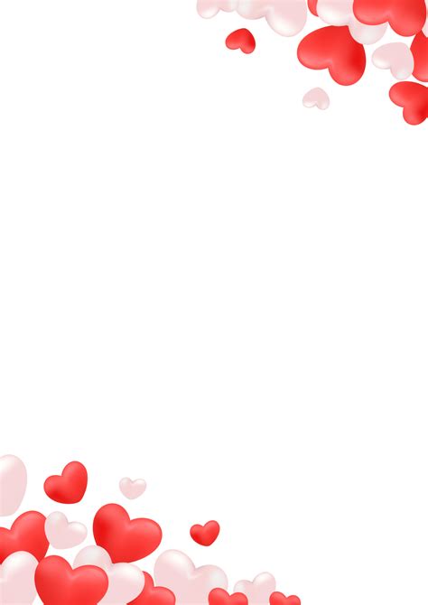 Pink Hearts Border Vector Image Heart Photo Frame Png Hd Clipart | Porn ...