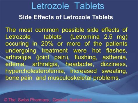 Letrozole Tablets for Treatment of Breast Cancer in Post-Menopausal