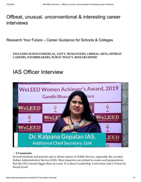 (PDF) IAS Officer Interview: IAS Officer Interview – Offbeat, unusual ...