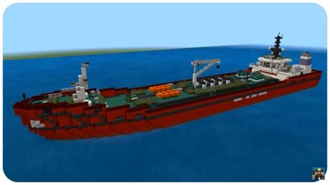 Minecraft: How to Build a Tanker Ship in Minecraft (DWT800) | Minecraft ...