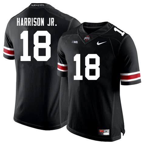 Mens #18 Marvin Harrison Jr. Ohio State Buckeyes Stitched Nike Scarlet ...