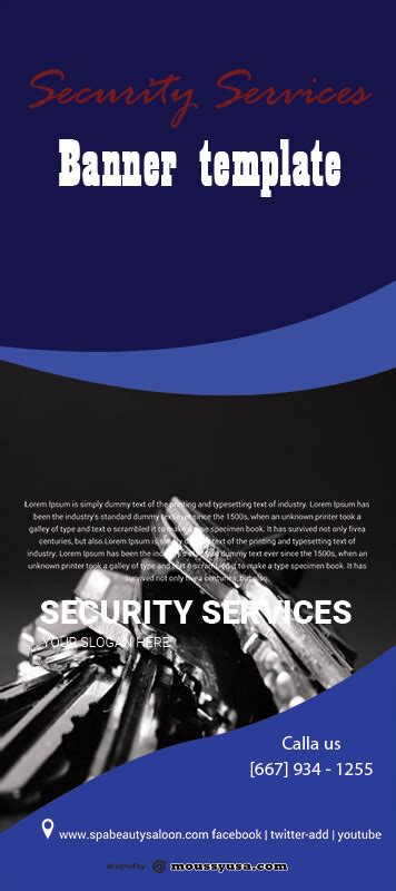 3+ Security Service Banner Templates Example | Mous Syusa