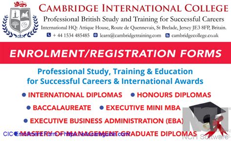 Cambridge International College Prospectus 2023, How To Enroll In ...