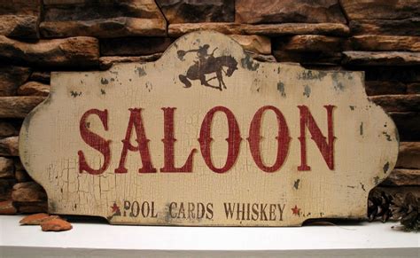 Saloon bord met de tekst saloon 78 x 26 cm – Artofit