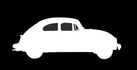 Silhouette White, VW Beetle, Clipart Free Stock Photo - Public Domain Pictures