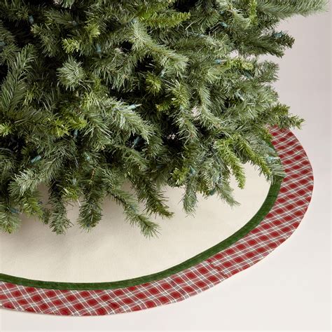 Red Plaid Tree Skirt | | Plaid tree skirt, Tree skirts, Christmas decorations