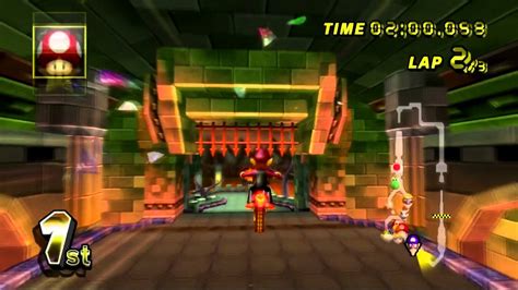 Mario Kart Wii (Wii) walkthrough - Bowser's Castle - YouTube