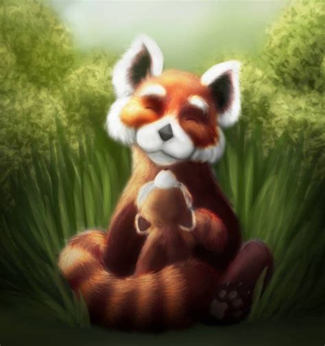 Red PandaFox by NuraRay on DeviantArt | Red, Red panda, Cute