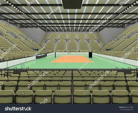 3d Render Beautiful Sports Arena Volleyball Stock Illustration 626174384 | Shutterstock