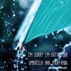 soitsbeensaid.tumblr Quote Quoted Quotes Quotations Quotation I'm sorry I'm both your umbrella ...