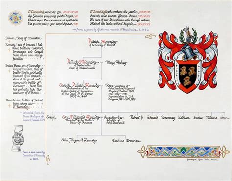 Kennedy Genealogical Chart – All Artifacts – The John F. Kennedy Presidential Library & Museum