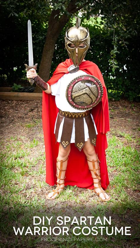 Spartan Warrior DIY Halloween Costume - Frog Prince Paperie