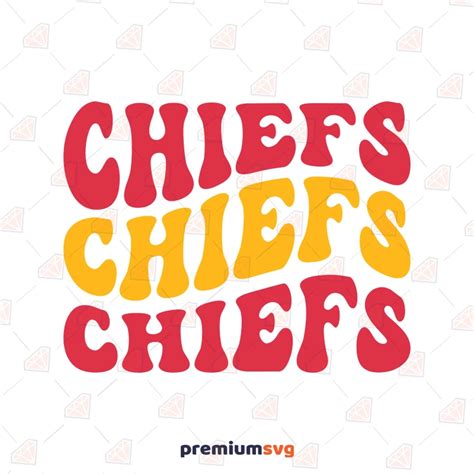 Chiefs Wavy SVG, Kansas City Chiefs Cricut Design | PremiumSVG