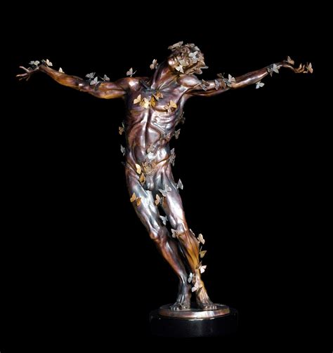 Butterfly Man ⋆ Andrew DeVries ⋆ Figurative Bronze Sculpture & Paintings