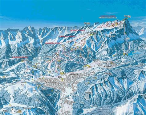 Garmisch-Partenkirchen - Grainau - Zugspitze Ski Holidays: piste map, ski resort reviews & guide ...