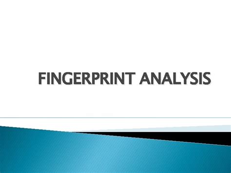 FINGERPRINT ANALYSIS HistoryField 1823 description of fingerprint types