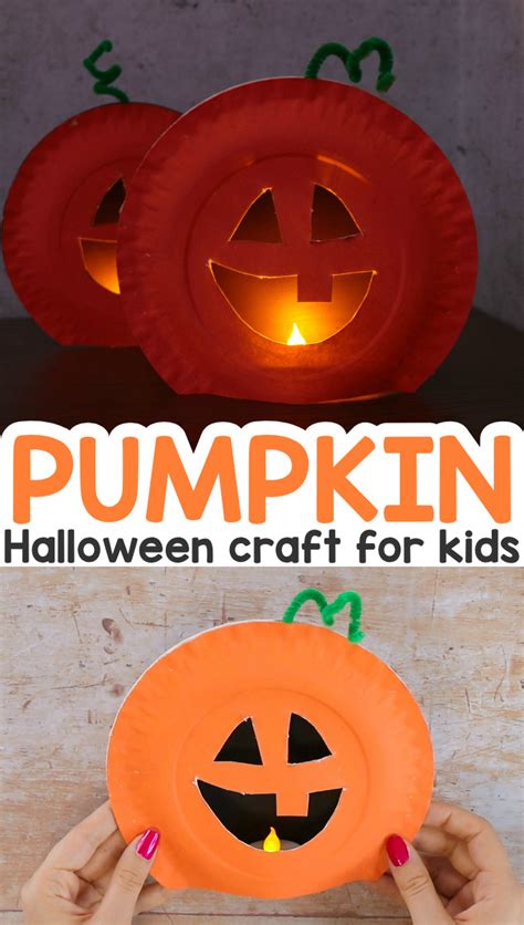 Paper Plate Pumpkin Craft - Easy Peasy and Fun