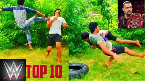 WWE TOP 10 MOVES - YouTube