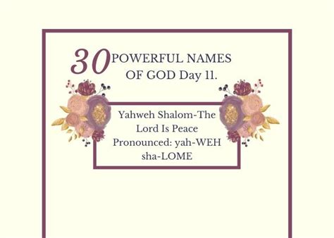 Yahweh Shalom-The Lord Is Peace: Biblical Meaning (Pronouncing) And ...