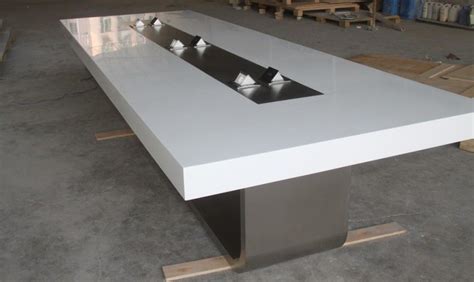 China New Design Modern Office Corian Solid Surface Confererence | Conference table, Conference ...