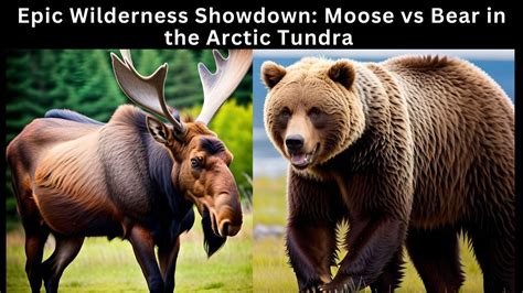 Epic Wilderness Showdown - moose vs bear fight who would win - YouTube