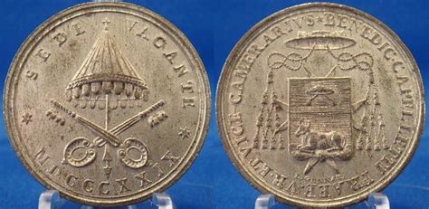 Jencius Coins - Sede Vacante 1829 Vice-Camerlengo Medal