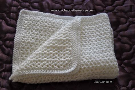 Free Crochet Patterns and Designs by LisaAuch: Free Crochet Baby Blanket Pattern HOW TO Easy ...