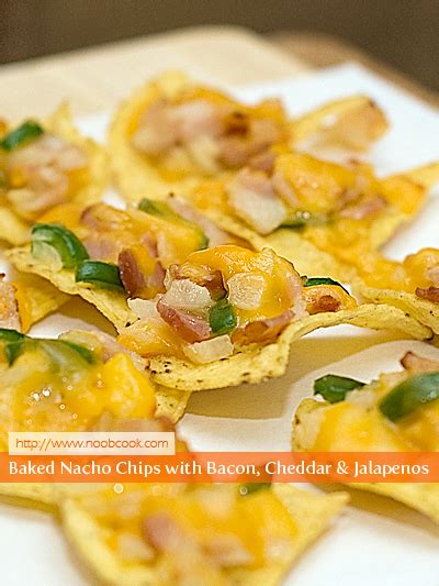 Baked Nacho Chips with Bacon, Cheddar & Jalapenos Recipe