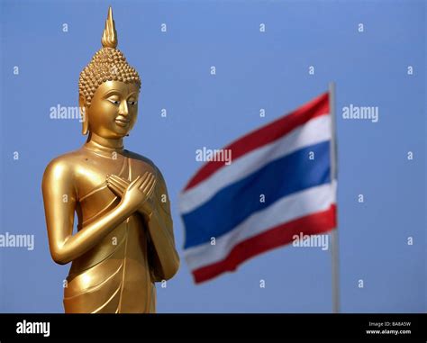 Thailand, Bangkok : Wat Saket Stock Photo - Alamy